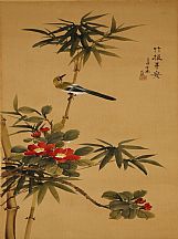 160517_肖政謀_竹報平安（絹畫）