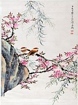 160594_江寒汀_桃花小鳥